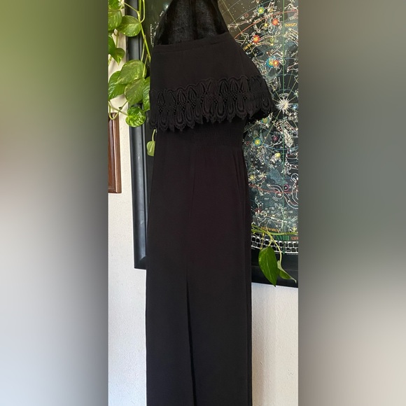 American Rag Black Sleeveless tube Maxi Lace Dress. Small. 100% Rayon. Like New. - Picture 5 of 14